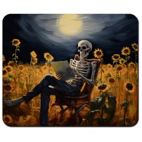 Sunflower Bones Art Mouse Pad, Landscape Mouse Pad, Mouse Mat Rectangle Mouse Pad Non Slip Rubber Base, 8.6" x 7" x .12" Inch (22cm x 18cm x .3cm)