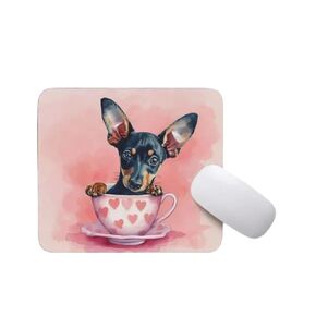 TUBBIE BASIC Mousepad Puppy in Tea Cup Mouse Pad Desktop Laptop Computer Accessories Home Office Gaming Work Desk Computer Non-Slip Rubber gift for dogs lover mousepad coffee or tea (Boston Terrier)