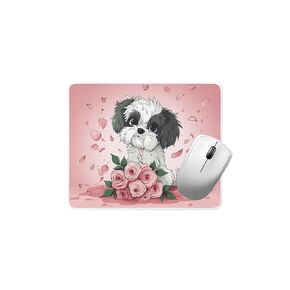 Mouse Pad Gifts Havanese Mouse Pad Dog with Flowers for Home Office Gaming Work Desk Computer Desktop Laptop Non-Slip Rubber Mouse Pad for Dog Lovers (Havanese Mouse Pad #5)