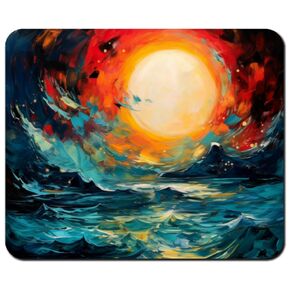 Sunset Mouse Pad, Landscape Mouse Pad, Mouse Mat Rectangle Mouse Pad Non Slip Rubber Base, 8.6" x 7" x .12" Inch (22cm x 18cm x .3cm)