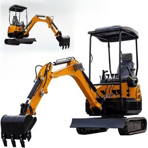 0.8-2.5 Ton Mini Hydraulic Excavator | Small Chinese Excavator for Farm, Garden, Construction and Landscaping, Small Crawler Excavator with Customizable Attachments