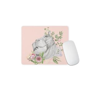 Mouse Pad Wild Animals Mouse Pad for Home Office Work Desk Computer Desktop Laptop Non-Slip Rubber Afrian Animals Mouse Pad (Rhino)