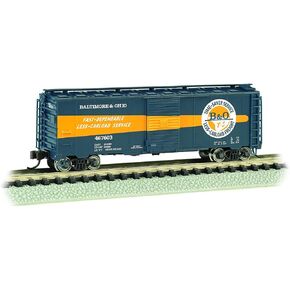 Bachmann Trains - AAR 40' Steel Box CAR - B&O® TIMESAVER #467603 - N Scale
