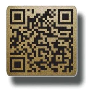 Photo Frame QR Code Accessory Link to a QR Page Online and Add Digital Photos & Notes, Customize as a Gift With A Message. Use for Wedding, Travel, Graduation, Birthday, Anniversary (Metallic Gold)