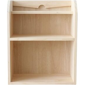 Bookshelves Desktop Bookshelf Small Storage Rack Simple Desk Rack Wood Double-Layer Storage Rack for Book and Magazine File Storage and Storage Bookshelf