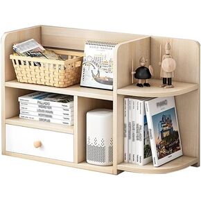 Bookshelves Simple Desk Storage Rack Multi-Layer Small Rack Student with Drawer Rack for Office Storage Book Magazine File Storage Bookshelf