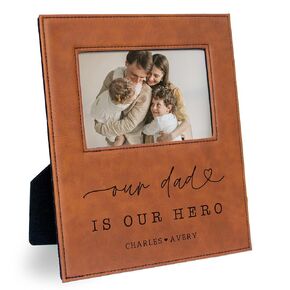 Picture frame for Dad Father's day gift from Kids with picture Personalized with Names (5x7 Inch Photo, Daddy You Are So Loved, Chestnut)