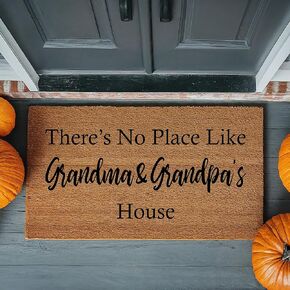 Custom Doormat, No Place Like Grandma & Grandpa's House, Gifts for Grandma, Nana Gift, Christmas Gift, Gift for Grandma, Nana Papa 4730
