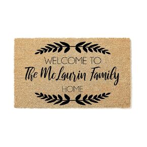 Personalized Doormat, Custom Welcome Mat, Wedding Gift, Housewarming Gift, Closing Gift, Front Door Doormat, Farmhouse Decor, Entryway Rug 1017