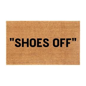 ''shoes off'' Decorative Entry Doormat - Aesthetic Welcome Doormat Gift Ideas Eco-friendly Fashionable House Stylish Doormats