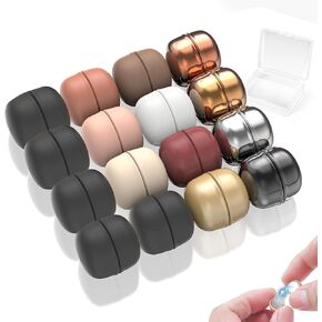 16 Pairs Hijab Magnets, Strong Hijab Magnetic Pins, Multi-Purpose Pinless Brooch Hijab Pins for Women Scarf, Shirts, Dress, Clothes