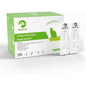 Rapid Detection of Giardia in Dogs and Cats - Giardia Test Reliable Detection of Intestinal Parasites and Diarrhea - Used for Giardia in Dogs and Cats (2pcs)