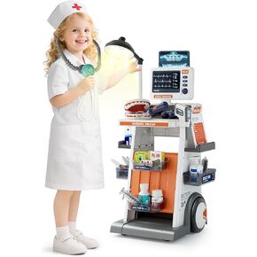 Doctor Kit for Kids ، 33pcs playet Doctor Doctor for Kids Walding Assume and Metethoscope ، و Medical Play Kit for Girls Boys Choilers 1-3 3-5 Hompts