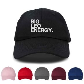Big Leo Energy Embroidered Baseball Cap, Unisex Hat, Adjustable Hat, Zodiac Sign, Astrology