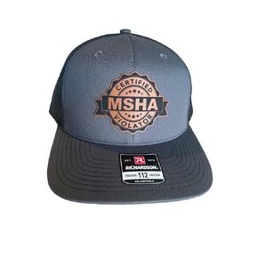 Certified MSHA Violator Snapback Hat, Structured 6-Panel Adjustable Cap, Coal Miner Gift for Men, TikTik Viral Trend Items