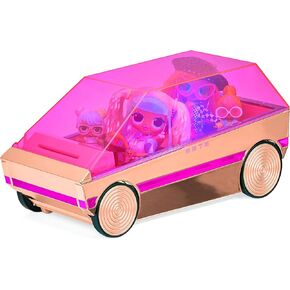 LOL Surprise 3-in-1 Party Cruiser Car with Pool, Dance Floor and Magic Black Lights, Multicolor - Great Gift for Girls Age 4+