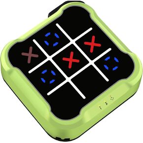 Tic Tac Toe Game for Kids: 4-in-1 Handheld Puzzle Toy - Electronic Game for Kids and Adults Age 6-12 Years Old Travel School Family Fun for Boys Girls