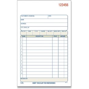 Cardinal Brands DC4705-10 4.19 x 7.19 in. Carbonless Two-Part Sales Book - 2 per Pack