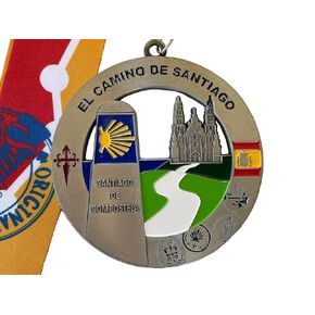 El Camino de Santiago Medal/Ornament with Personalized ENGRAVING