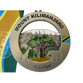 Mount Kilimanjaro Medal/Ornament with Personalized ENGRAVING