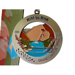 Rim to Rim Medal/Ornament with Personalized ENGRAVING