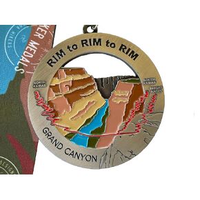 Rim to Rim to Rim Medal/Ornament with Personalized ENGRAVING