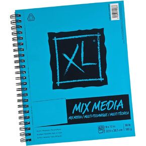 XL Spiral Multimedia Paper Pad 9X12 Inches Multiuse 60 Sheets