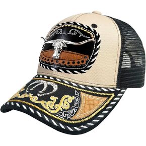 TOPACC Western Trucker Hat for Men Women Vintage Cowboy Country Hats Cute Baseball Cap for Western Outfit