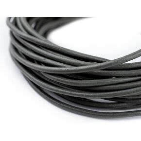 TheBeadChest 0.8mm Dark Brown Round Leather Cord (15ft) in Saudi Arabia