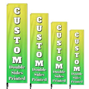 Custom Feather Flag for Business Bulk Personalized Advertising Feather Flags Design Your Own Customized Business Logo Banners for Outside (Only Flag)2.3x7.2ft