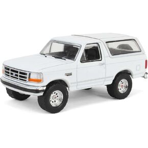 Greenlight 1/64 1993 Bronco XLT, Oxford White, Hobby Exclusive 30452