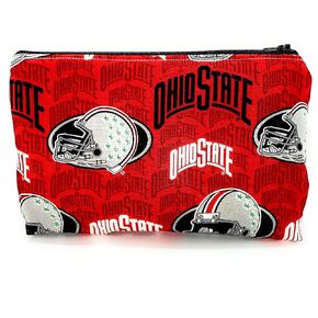 Ohio zipper pouch, makeup bag, cosmetics bag, travel bag