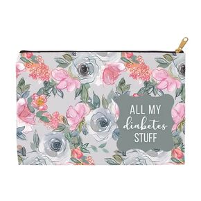 Diabetes Bag, All My Diabetes Stuff Bag, Diabetic Women, Glucose Meter Case, Floral