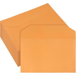 80 Pack Legal File Envelope 10 × 15 بوصة سترات الملفات الحجم القانوني 40 رطلاً kraft الأصفر للوثائق البريدية