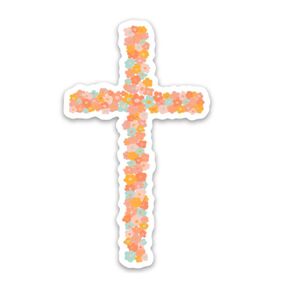 Christian stickers | Cross sticker | Christian decals & faith stickers | Waterproof vinyl decals for a Bible journal, hydro flask, laptop etc