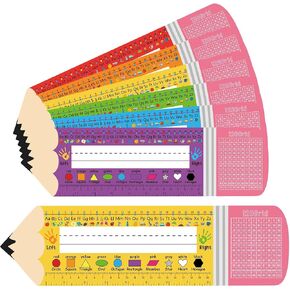 48 Pcs Name Plate for Desk Students Name Tags for Classroom Colorful Pencil Teacher Reference Nameplate with Numbers and Alphabet for Preschool Kindergarden 1st 2nd 3rd Grade