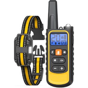 Shock Collar for Dogs, Dog Training Collar with Remote, Beep/Vibration/Static Modes, Suitable for Small to Large Dogs 8-120lbs