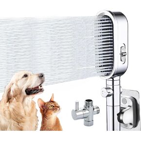 Dog Shower Attachment for Pet Bath, Dog Washing Sprayer Kit with 3-Mode Handheld, 78 Inches Tangle-Free Hose, G1/2" Shower Diverter (Lightweight & Space-Saving, 90-Second Install)