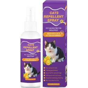 Cat Scratch Deterrent Spray, Cat Repellent Spray Indoor and Outdoor for Cat and Kitten, No Scratch Spray Training Aid for Furniture, Sofas, Curtains - Non-Toxic, Alcohol-Free Formula