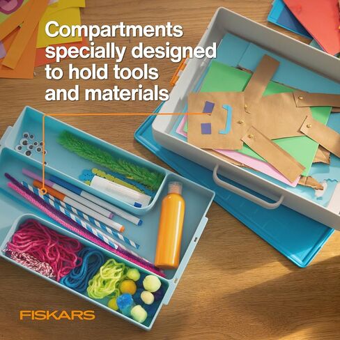 Fiskars Kids Creating Toolbox Turq, 2/6 Box, Blue in Saudi Arabia