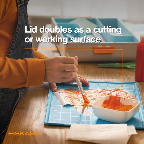 Fiskars Kids Creating Toolbox Turq, 2/6 Box, Blue in Saudi Arabia