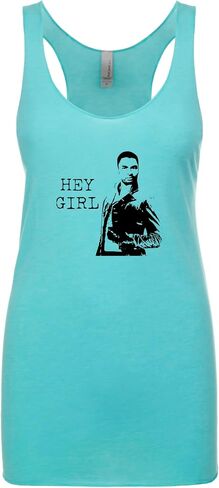 Vote, Women's Graphic Racerback Tank Top by Moonlight Makers, Funny Gift for Her, Shirts with Sayings, Yoga Tee (L, Heather Gray) in Saudi Arabia
