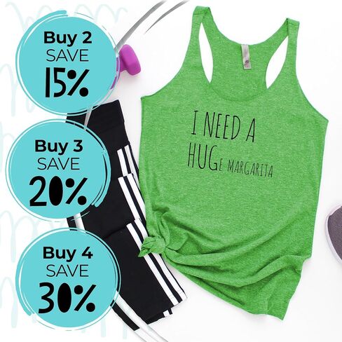 Vote, Women's Graphic Racerback Tank Top by Moonlight Makers, Funny Gift for Her, Shirts with Sayings, Yoga Tee (L, Heather Gray) in Saudi Arabia