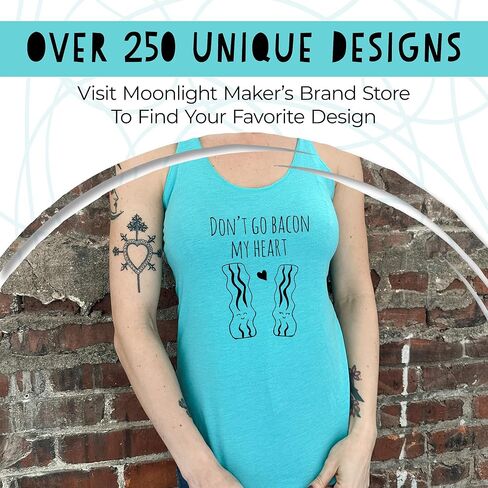 Vote, Women's Graphic Racerback Tank Top by Moonlight Makers, Funny Gift for Her, Shirts with Sayings, Yoga Tee (L, Heather Gray) in Saudi Arabia