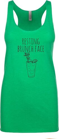 Vote, Women's Graphic Racerback Tank Top by Moonlight Makers, Funny Gift for Her, Shirts with Sayings, Yoga Tee (L, Heather Gray) in Saudi Arabia
