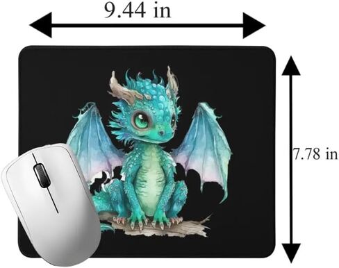 Mousepad Desktop Laptop Baby Dragon Mouse Pad Computer Accessories Home Office Gaming Work Desk Computer Non-Slip Rubber heat-resistant Fantasy Dragon mousepad in Kuwait