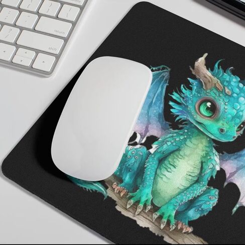 Mousepad Desktop Laptop Baby Dragon Mouse Pad Computer Accessories Home Office Gaming Work Desk Computer Non-Slip Rubber heat-resistant Fantasy Dragon mousepad in Kuwait