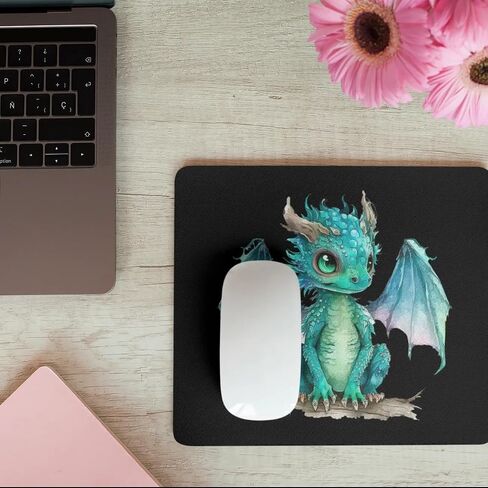 Mousepad Desktop Laptop Baby Dragon Mouse Pad Computer Accessories Home Office Gaming Work Desk Computer Non-Slip Rubber heat-resistant Fantasy Dragon mousepad in Kuwait