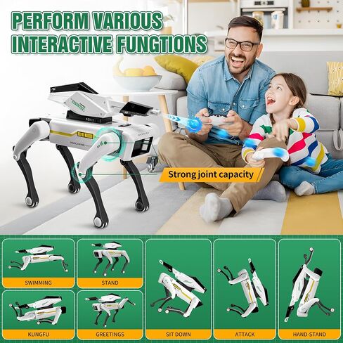 Smart Robot Dog - PET STEM التفاعلي مع التحكم الصوتي ، 30+ إجراءات وبرمجة التطبيقات ، تصميم متين للأطفال الذين تبلغ أعمارهم 6 سنوات (متوافق مع iOS/Android) in Kuwait