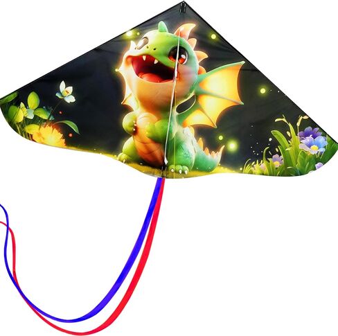 HENGDA KITE Painting Series Delta Kite,for Kids and Adults,Easy to Fly,Excellent Fabric and Structure Design,The Pictures are Beautiful in high Definition,Suitable for Beginners in Saudi Arabia